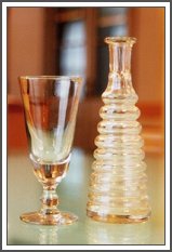 absinthe glass and decanter